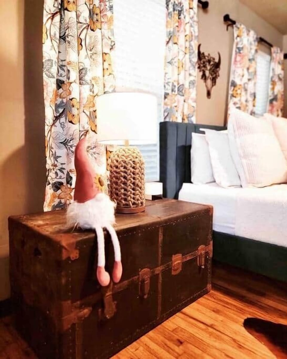 Plenty of room for luggage + cozy touches to make you feel at home.