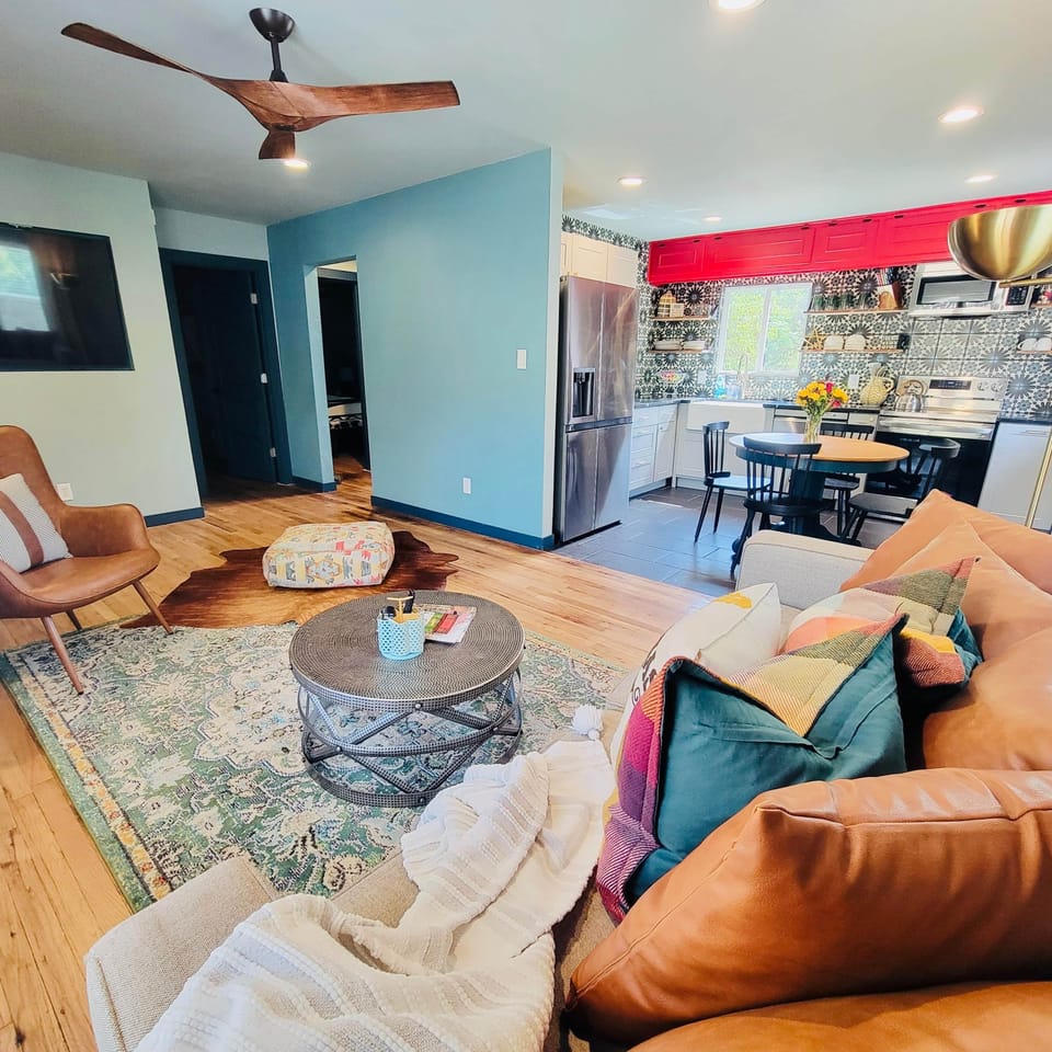 Stylish, open-concept living space designed for comfort + connection.