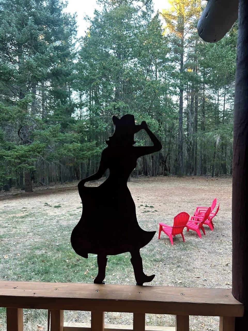 Just one of the cowgirls.