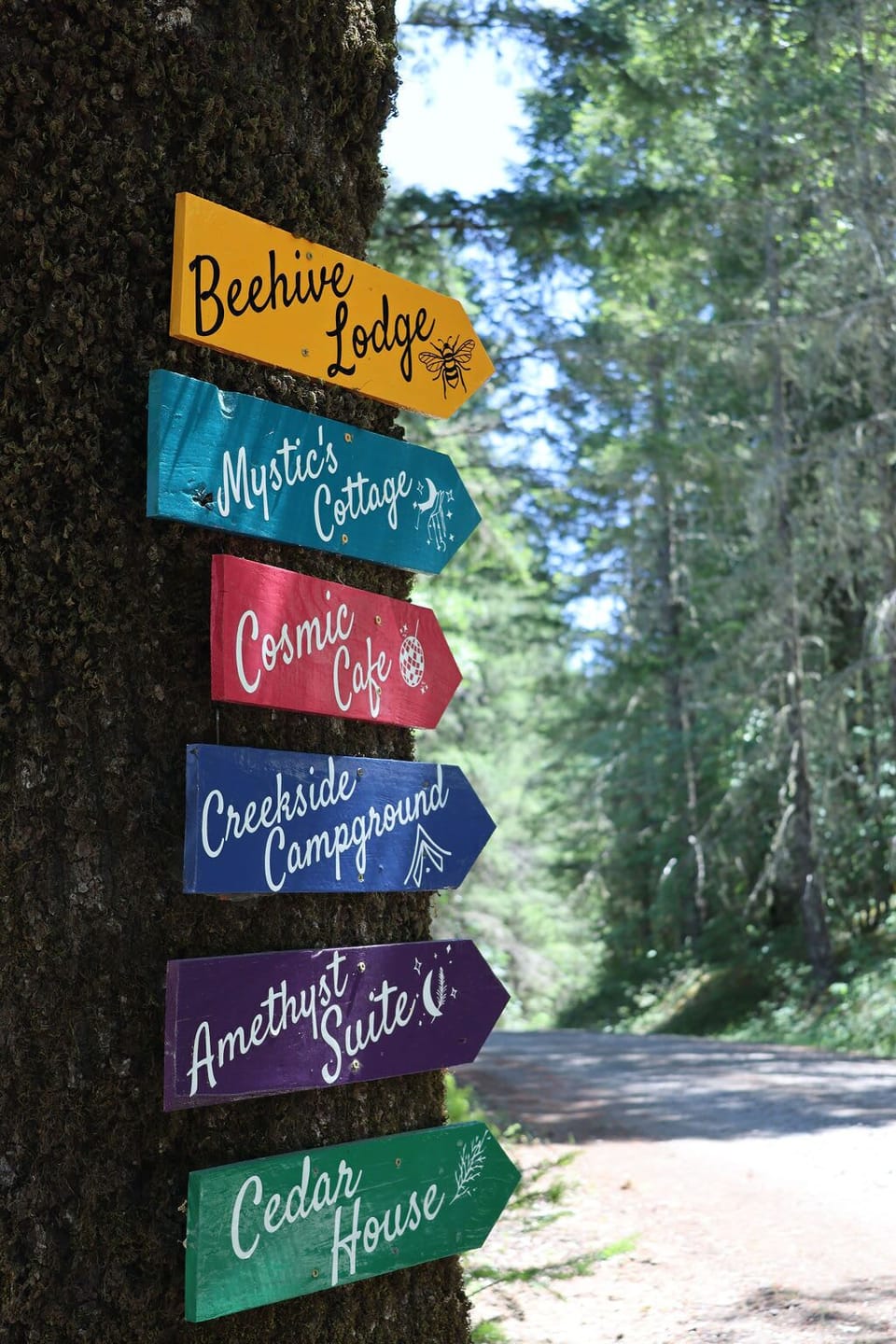Follow the arrows to the Mystic's Cottage!