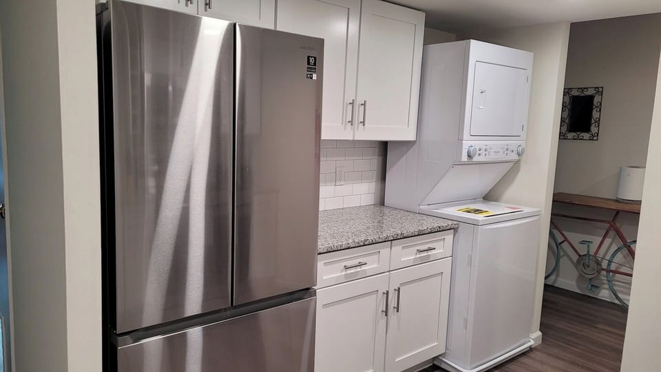Full Kitchen featuring New Appliances and Washer & Dryer to Use at Your Convenience