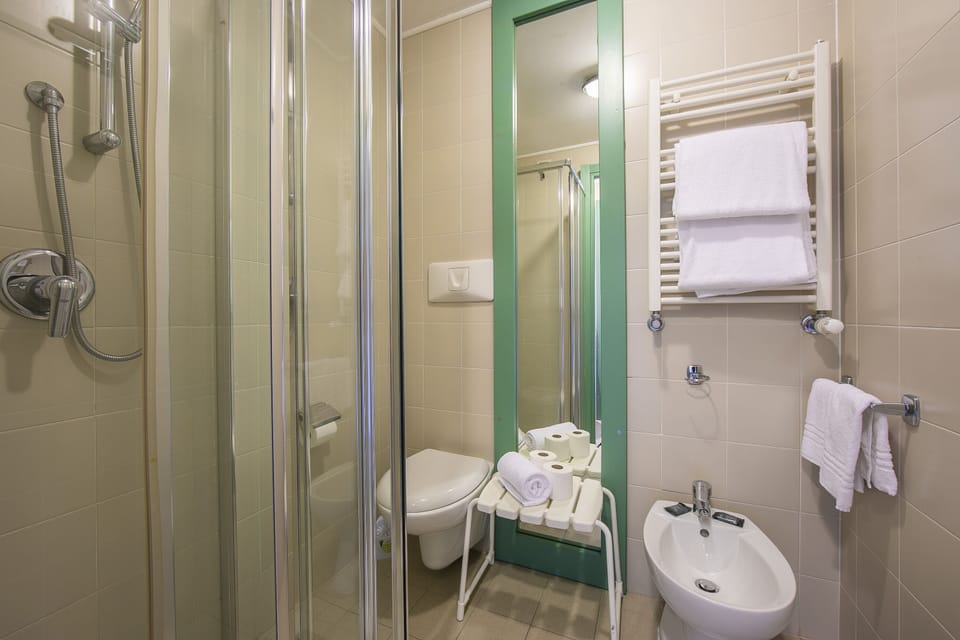 bathroom with shower view