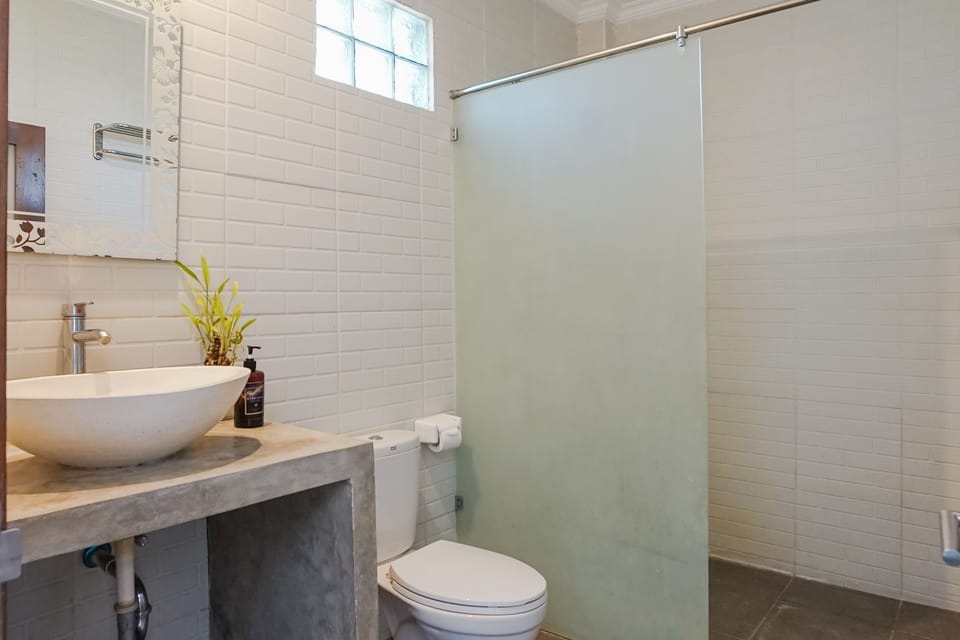 Deluxe Double Room | Bathroom | Shower, towels, soap, shampoo
