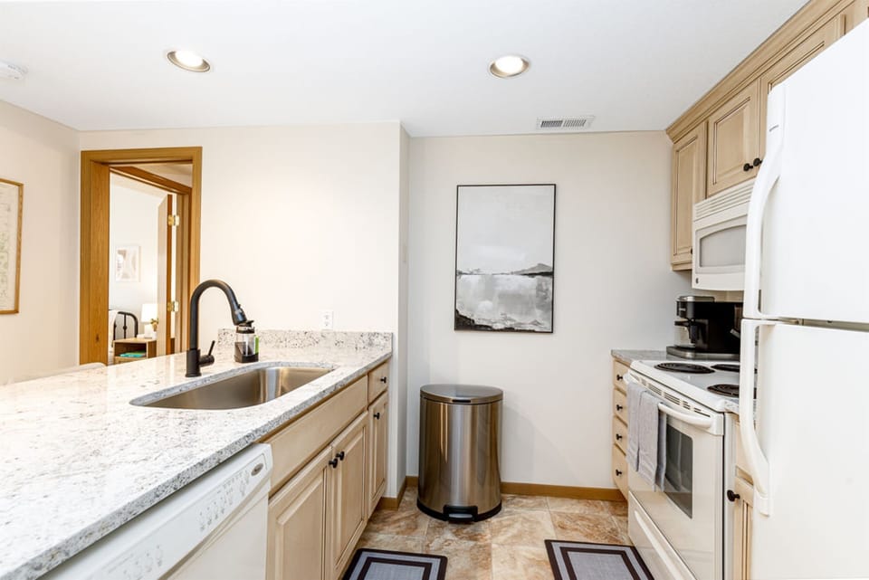 Fully stocked kitchen