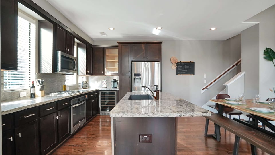 Kitchen and dining area