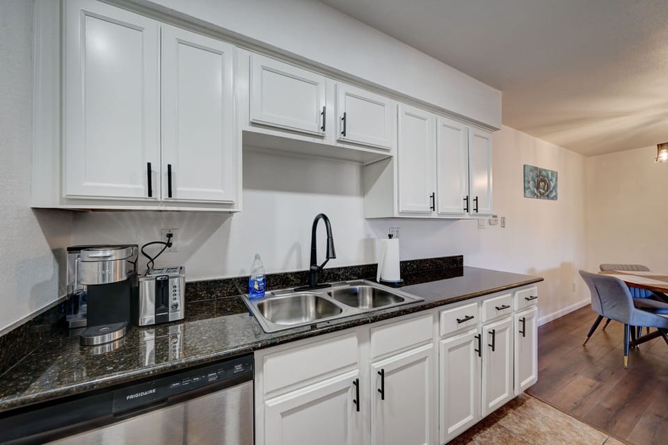 Fully Stocked Kitchen.  Barware,  Ceramic Cookware, Servingware and more.
