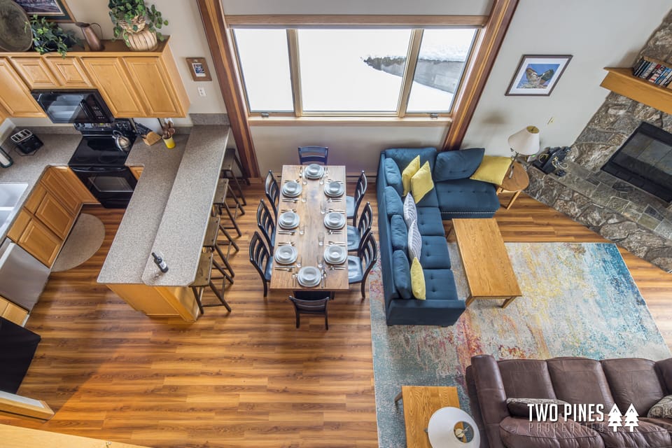 View of Living Space from the 2nd Story