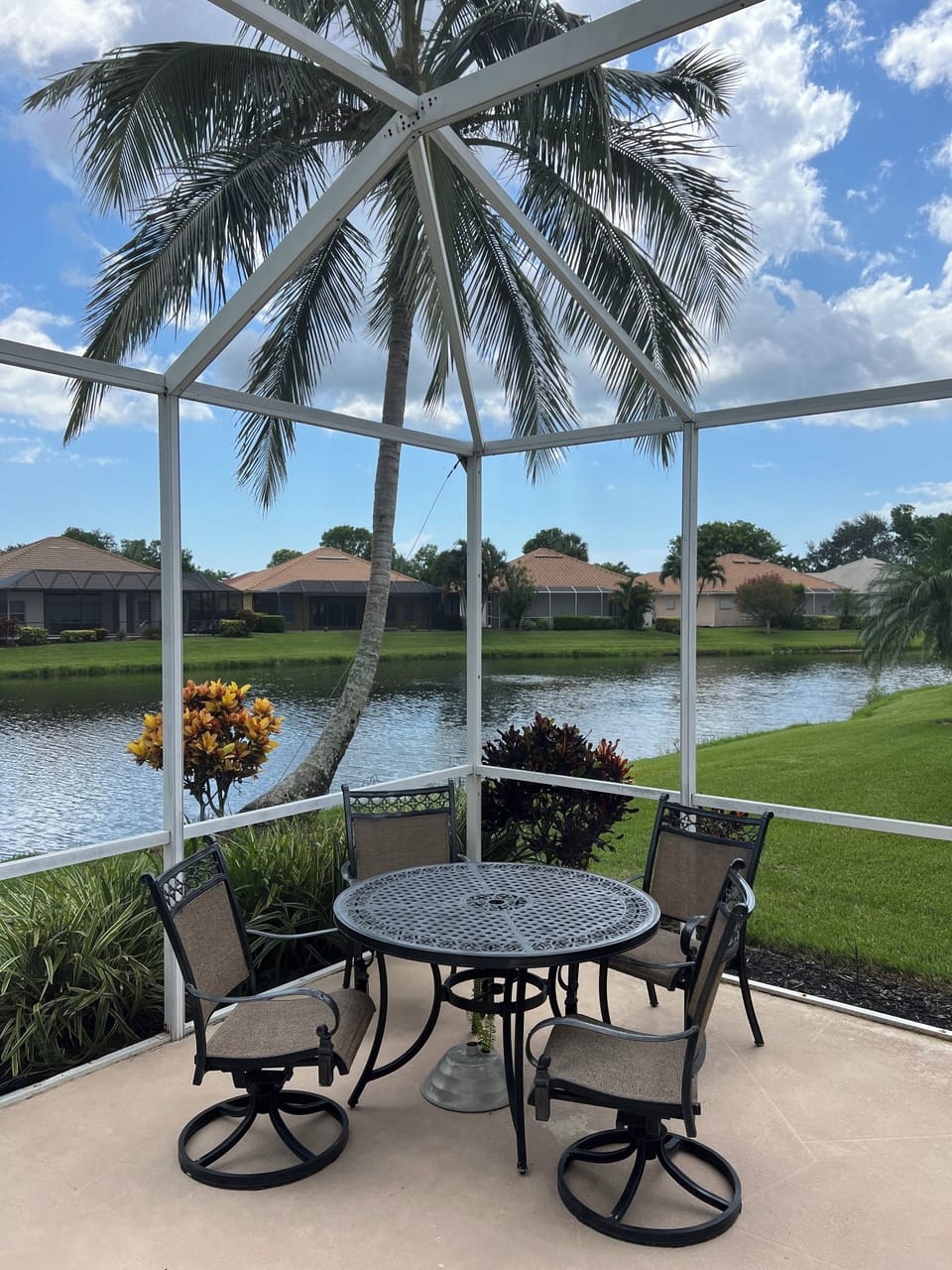 Serene lake view.