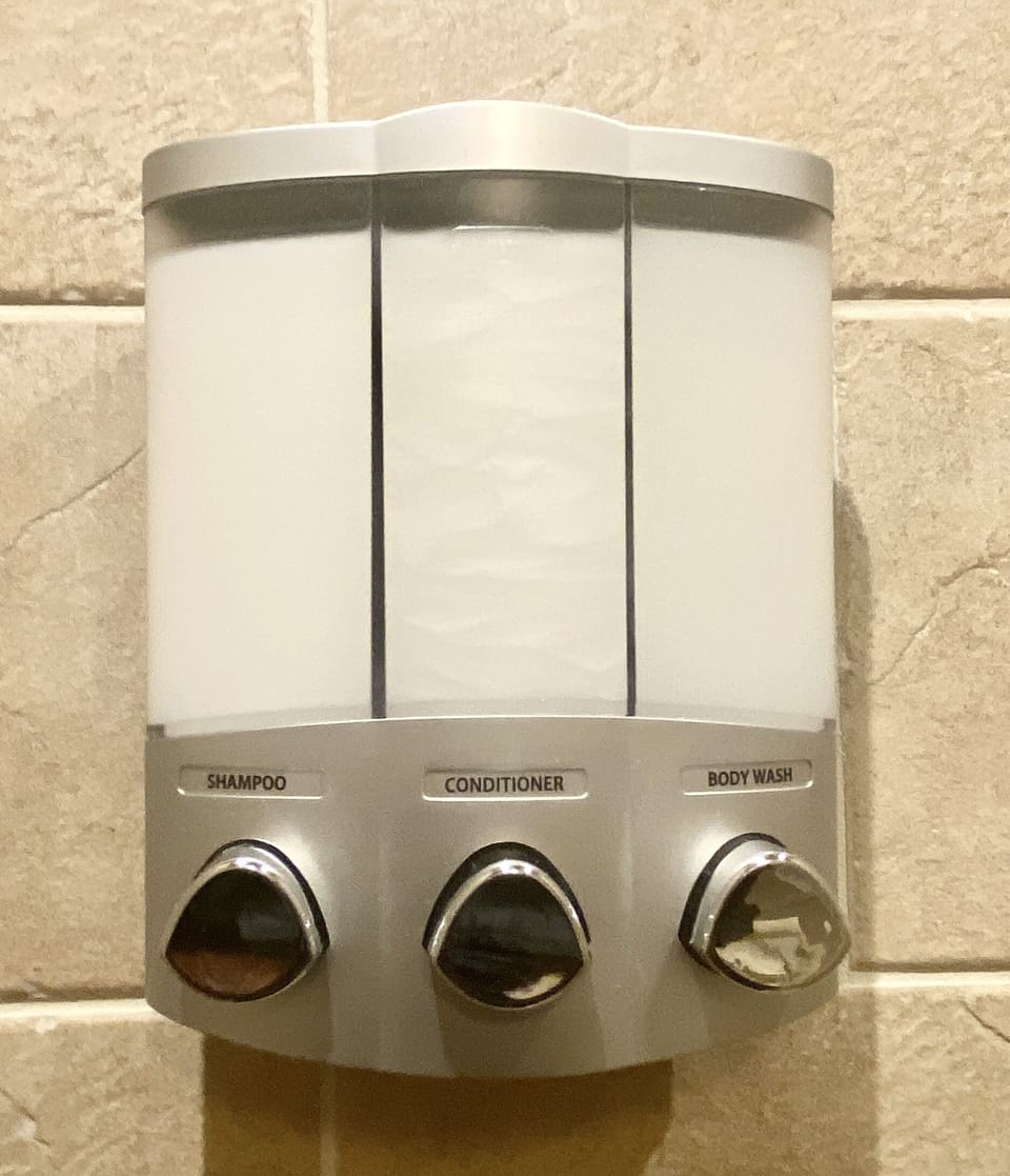 Toiletries in master bath