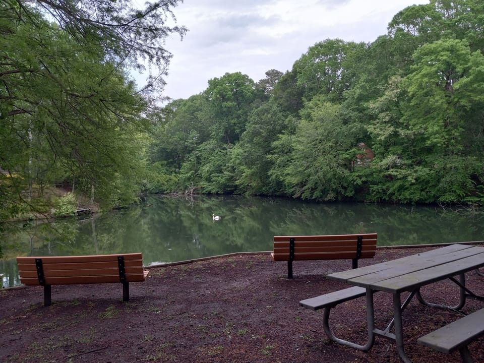 one of the picnic areas throughout Kingsmill 