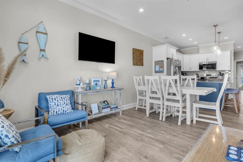 Open Living Area and Dining Area