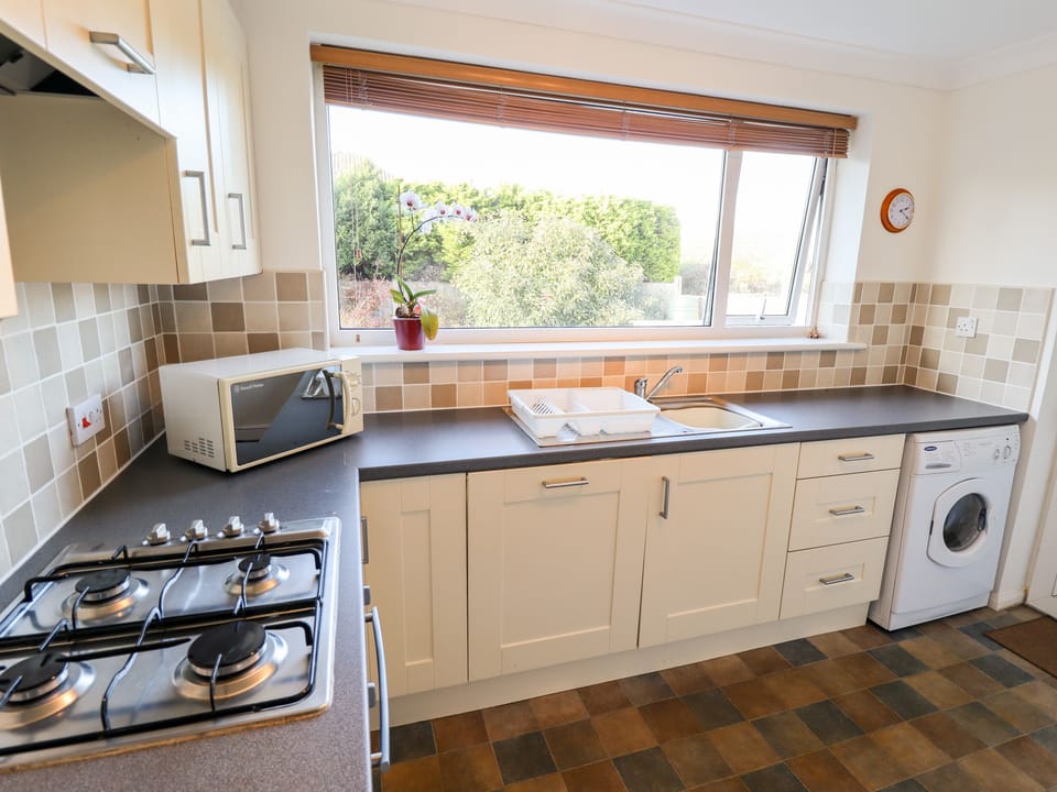 Fridge, dishwasher, electric kettle, toaster