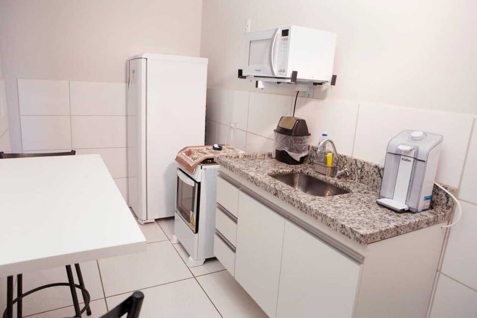 Apartment | Private kitchen | Fridge, microwave, oven, blender