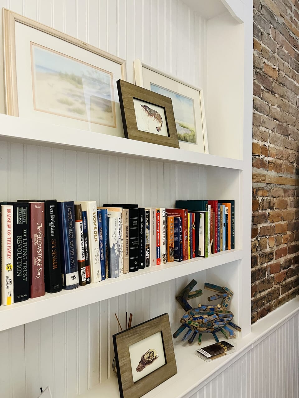 Common area book shelf