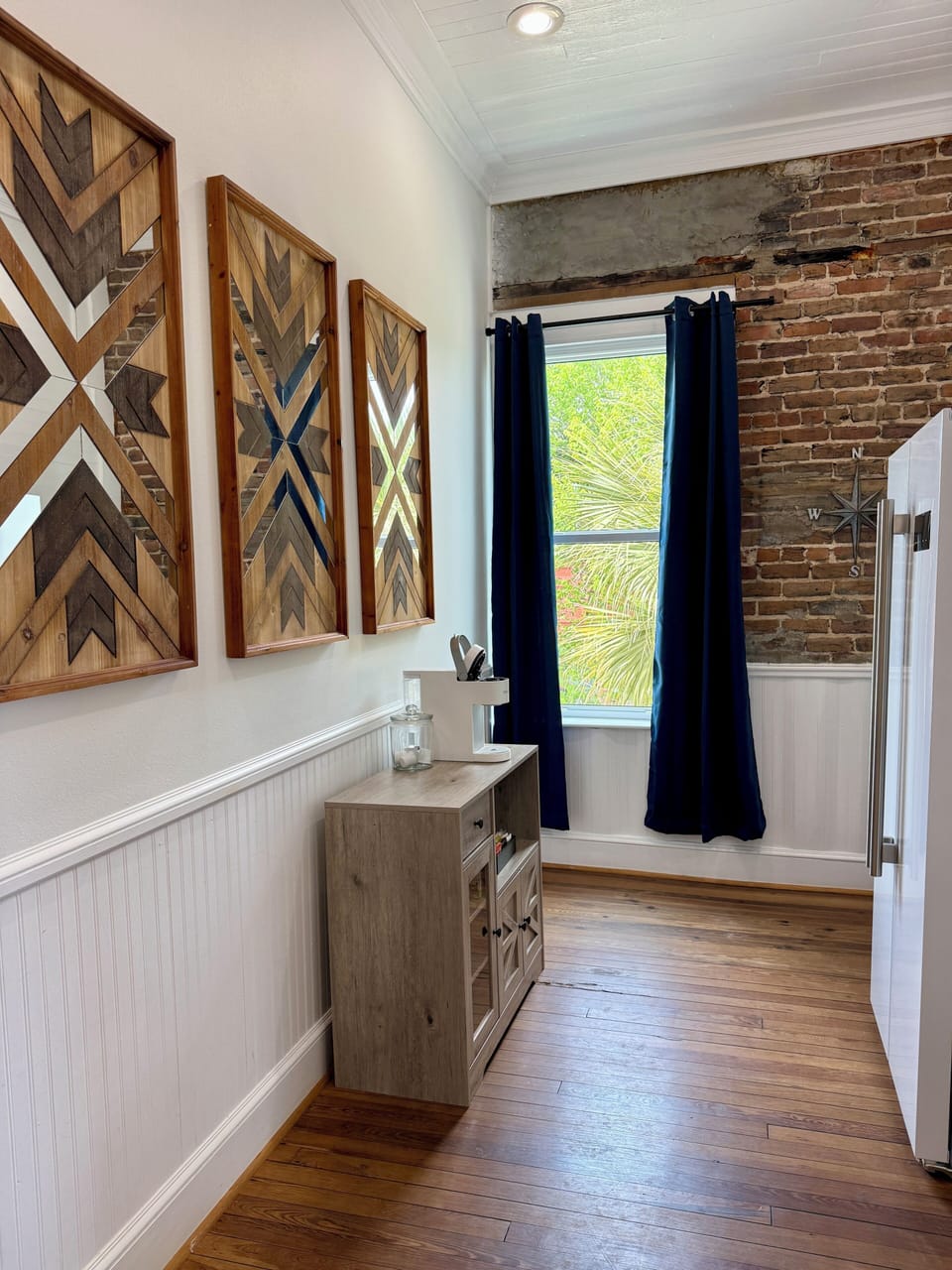 Kitchenette Area w/ Full Size Fridge; coffee/tea nook