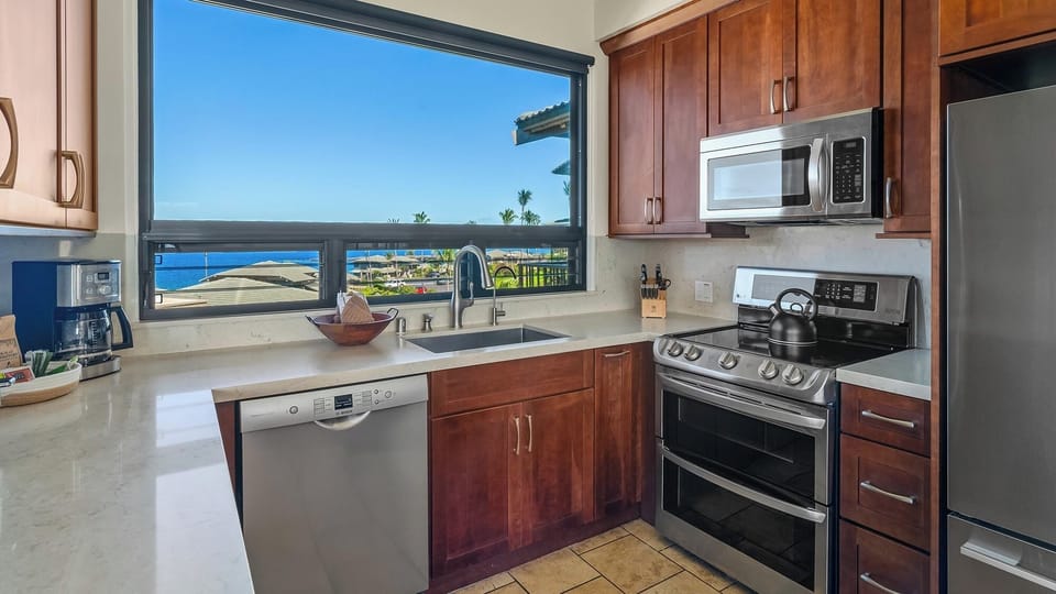 Kapalua Bay Villas #11 B3 - Ocean View Fully Equipped Kitchen - Parrish Maui