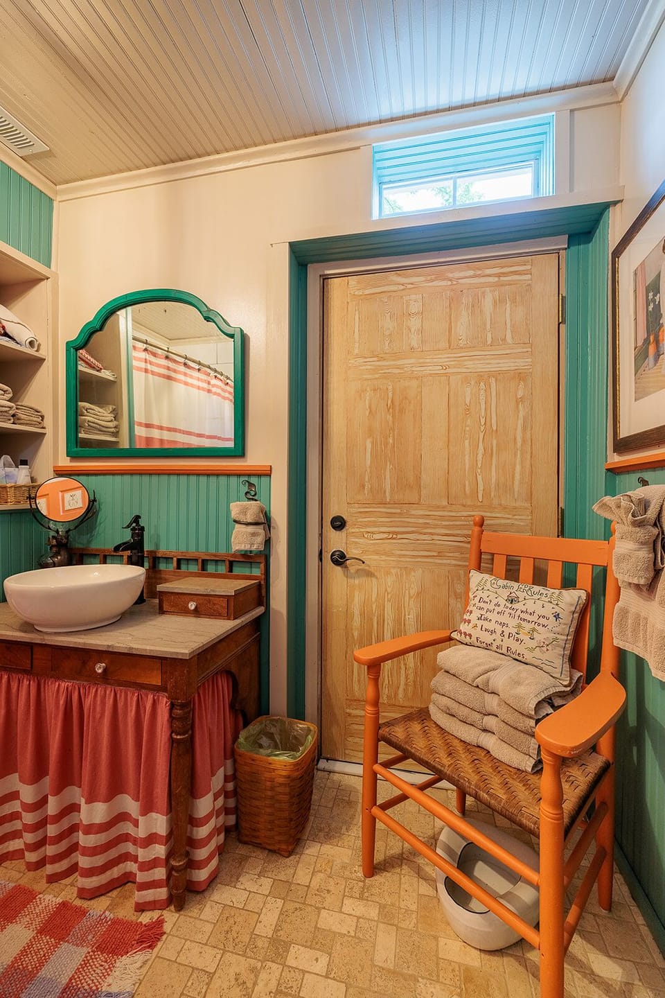 Decor inspired by works of Carl Larson, 19th C. Swedish painter.