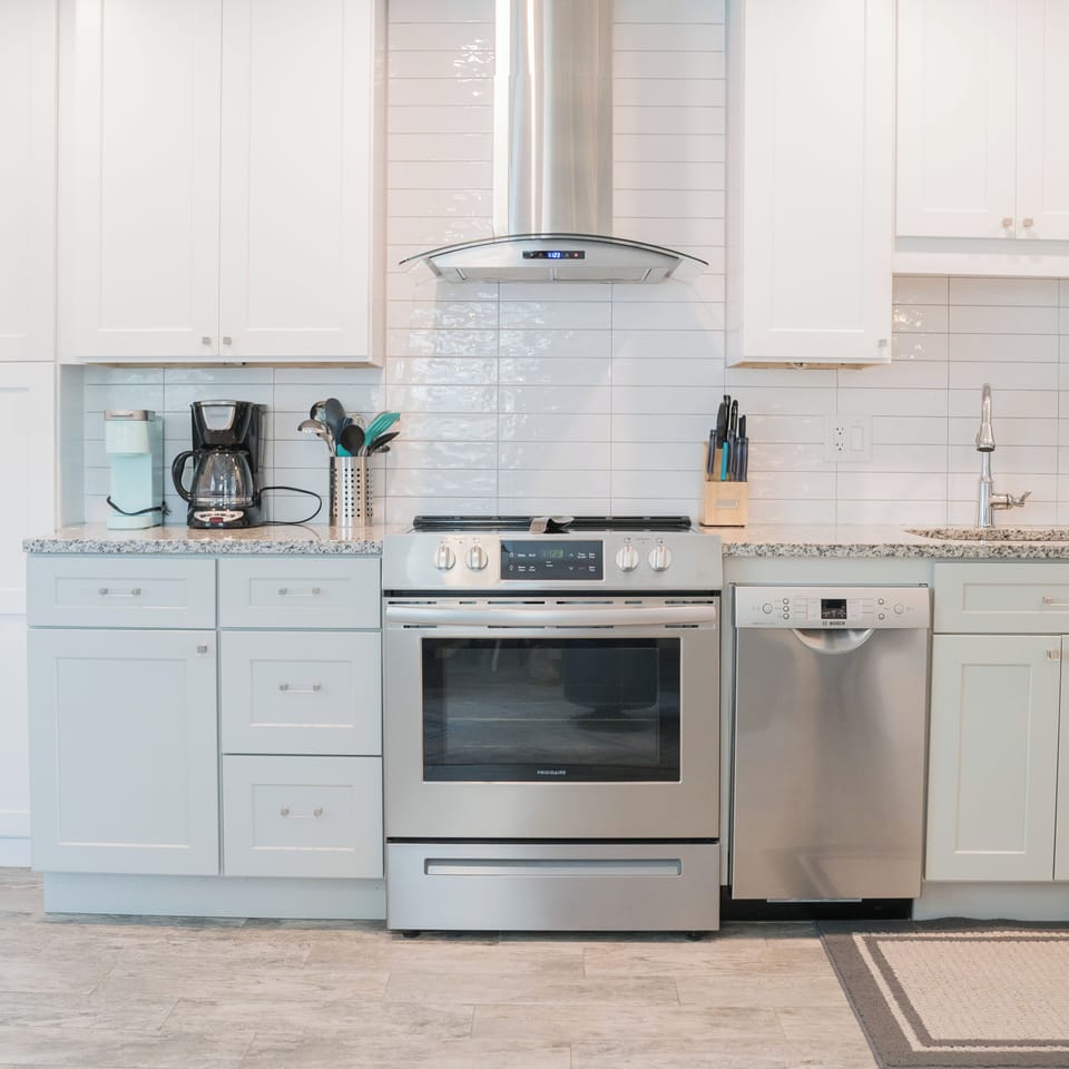 Modern kitchen with all appliances