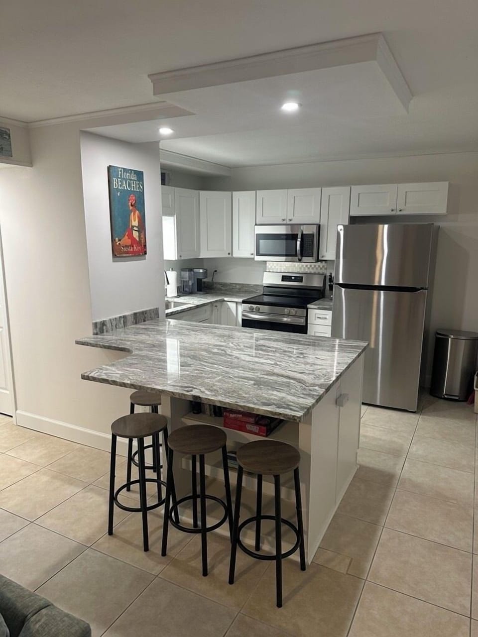 Kitchen island with seating