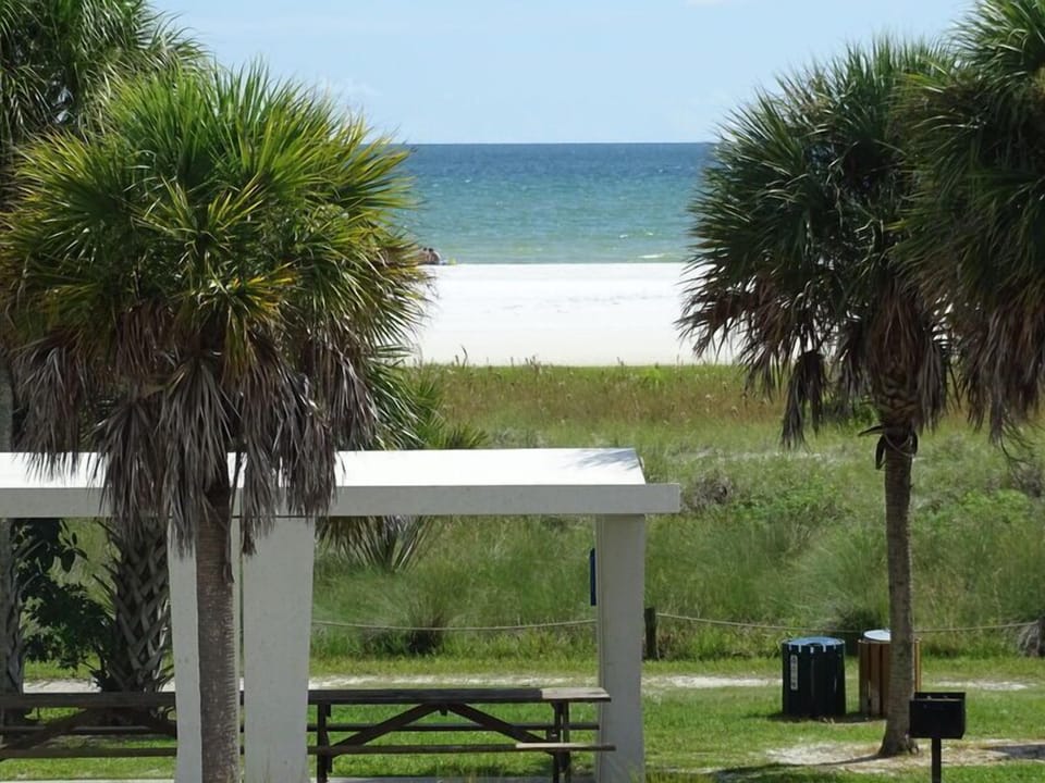 Across the street from Siesta Key Beach