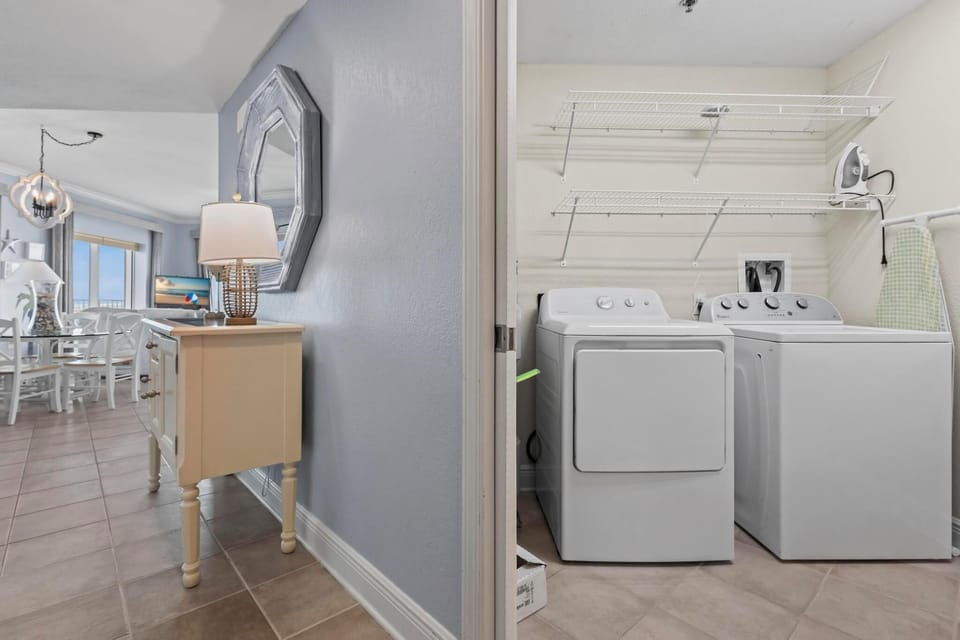 Washer and dryer in unit