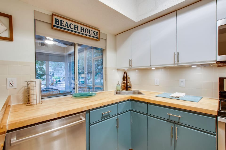 New butcher block counters