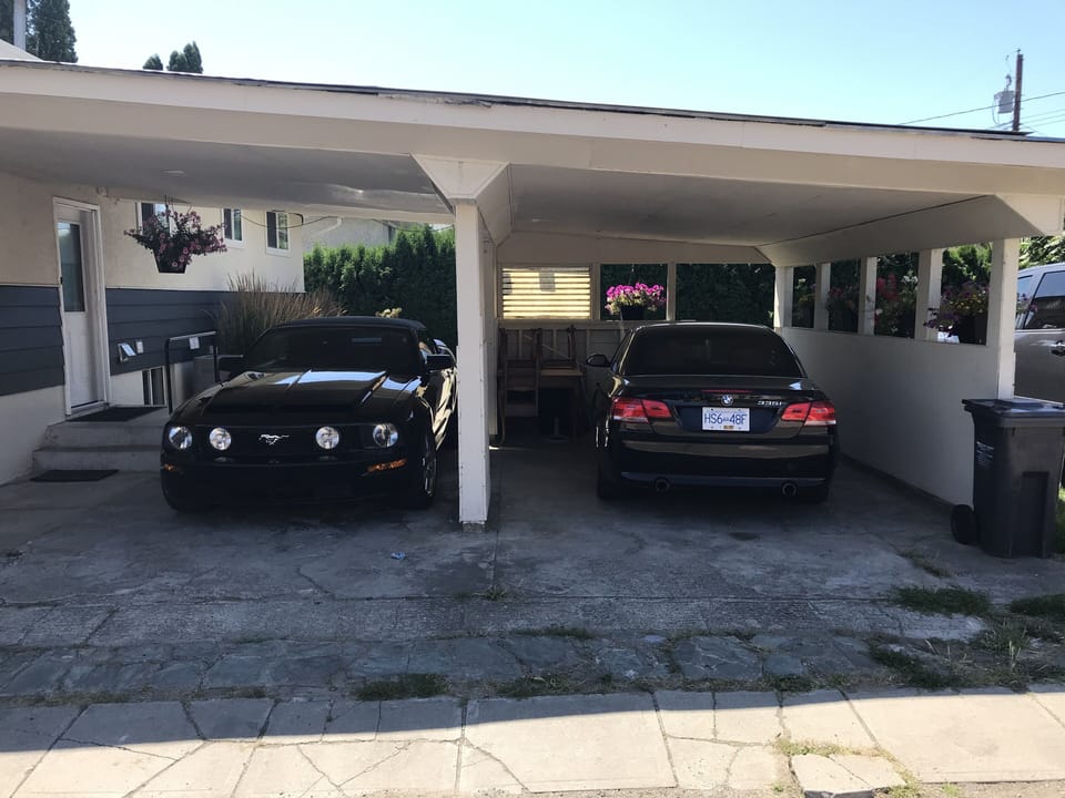 parking is on right side of carport