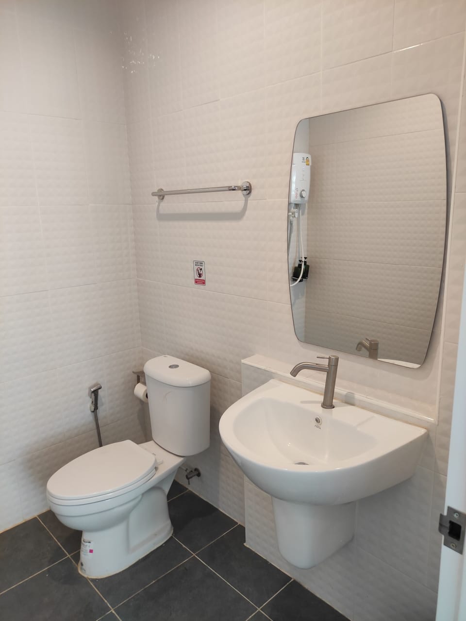 Shower, hair dryer (on request), towels, soap