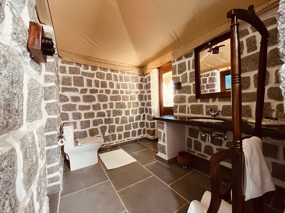 Luxury Double Room | Bathroom | Shower, free toiletries, towels