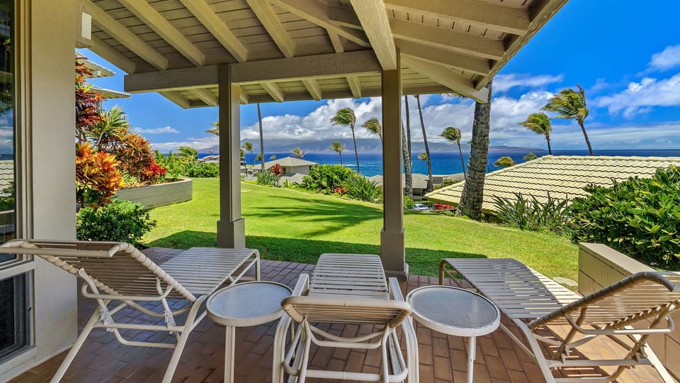 Kapalua Bay Villas #15G5 - Ocean View Lounging Lanai - Parrish Maui
