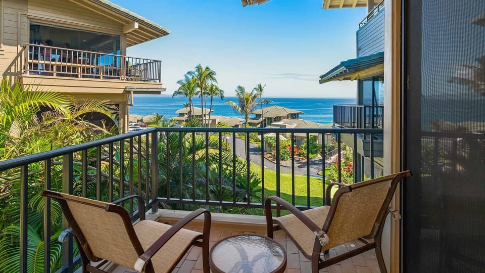 Kapalua Bay Villas #17B2 - Guest Bedroom Suite Ocean View Seating Lanai - Parrish Maui