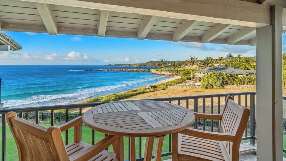 Kapalua Bay Villas #20B4 - Dining Lanai Ocean & Beach View - Parrish Maui