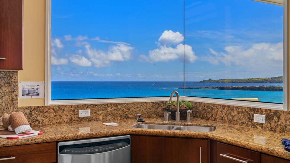 Kapalua Bay Villas #21G4 - Ocean View Kitchen - Parrish Maui