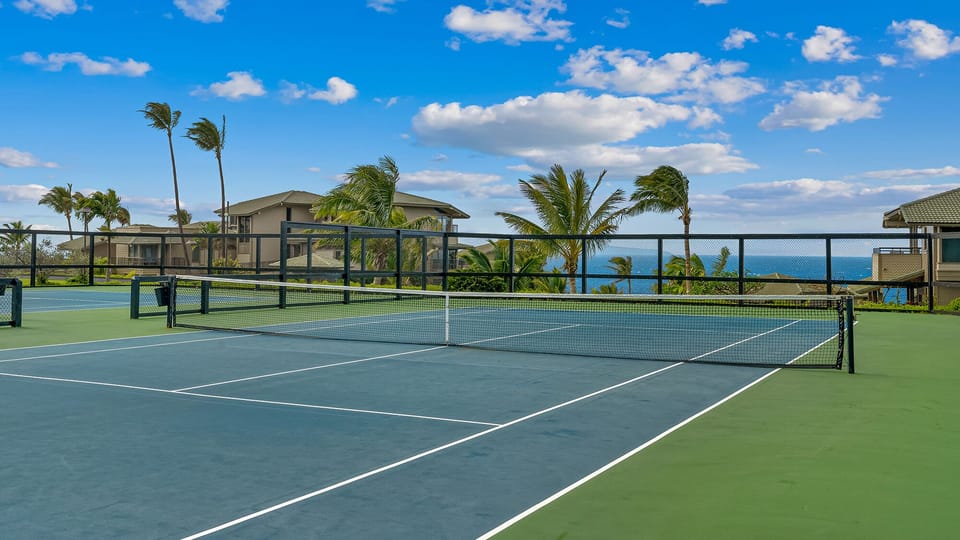 Kapalua Bay Villas - Ocean View Tennis Courts - Parrish Maui