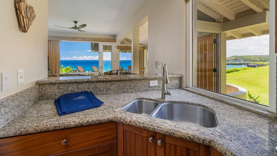 Kapalua Bay Villas #21G5 - Ocean View Kitchen - Parrish Maui