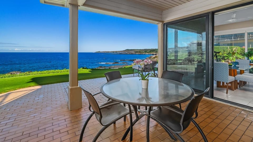 Kapalua Bay Villas #30G4 - Oceanfront Dining Lanai - Parrish Maui