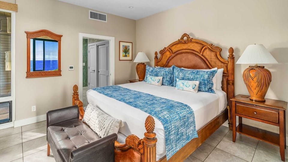 Kapalua Bay Villas #30G4 - Master Bedroom Suite & Bath - Parrish Maui