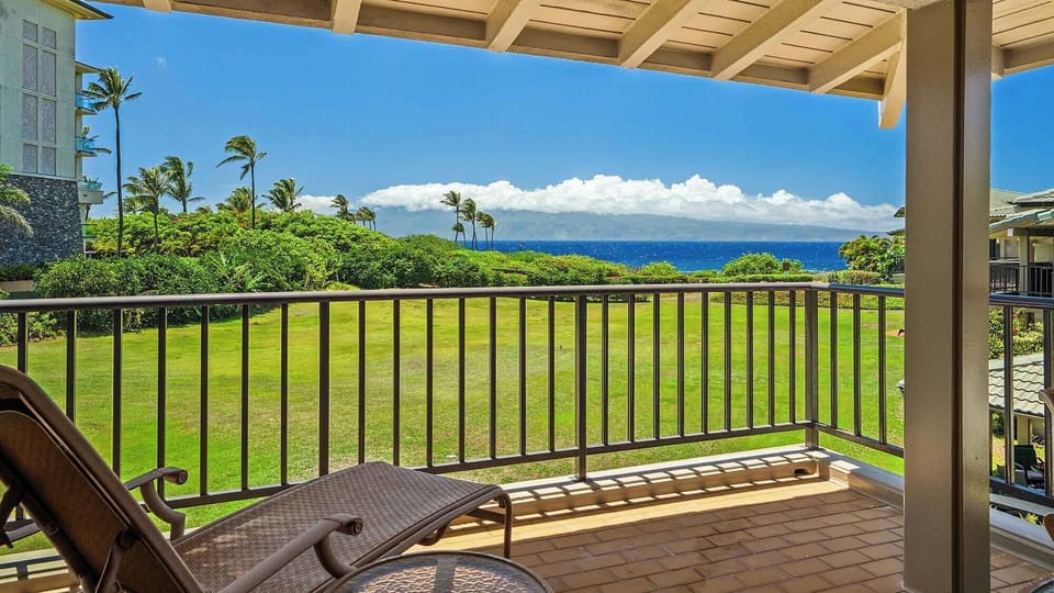 Kapalua Bay Villas #38B2 - Ocean View Lower Lounging Lanai - Parrish Maui