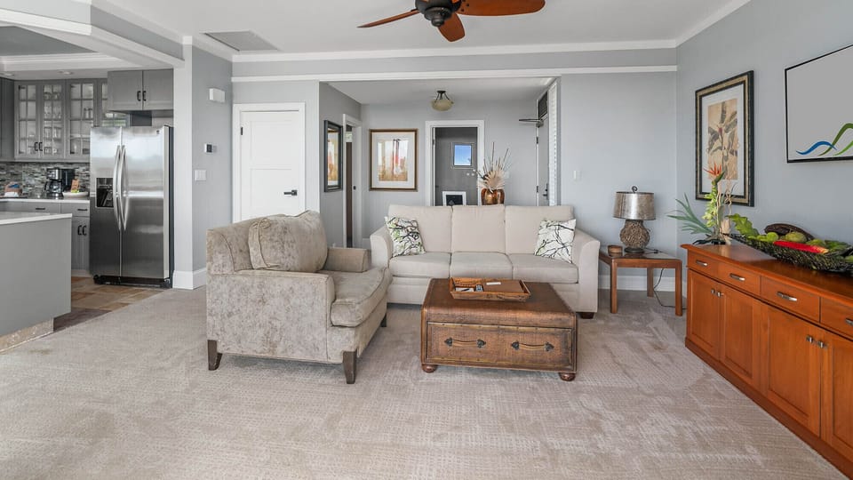 Kapalua Golf Villas #19V1 - Living Great Room - Parrish Maui