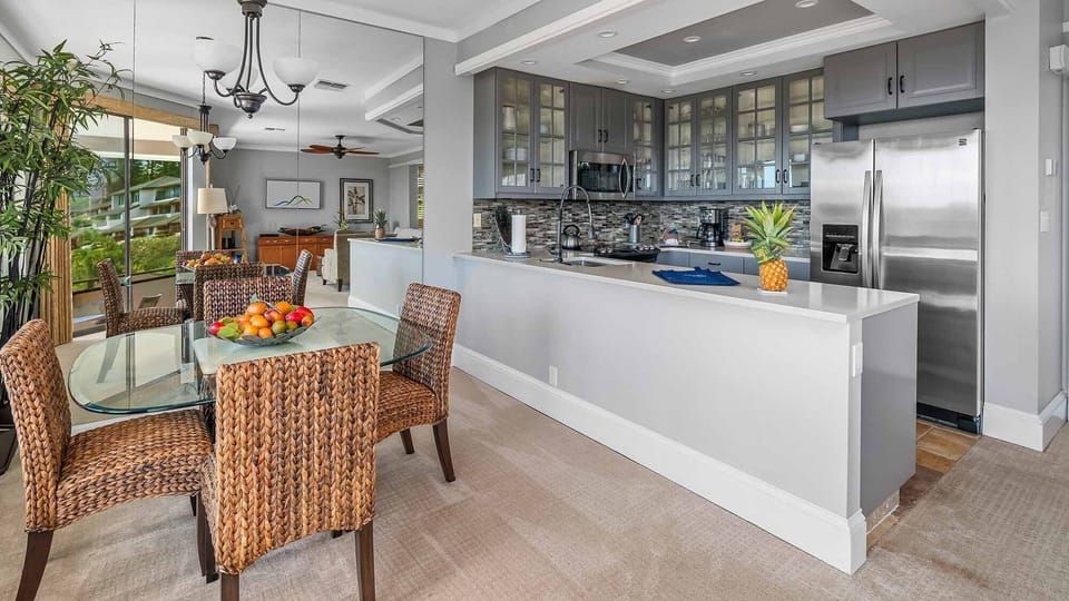 Kapalua Golf Villas #19V1 - Dining Room & Kitchen -  Parrish Maui