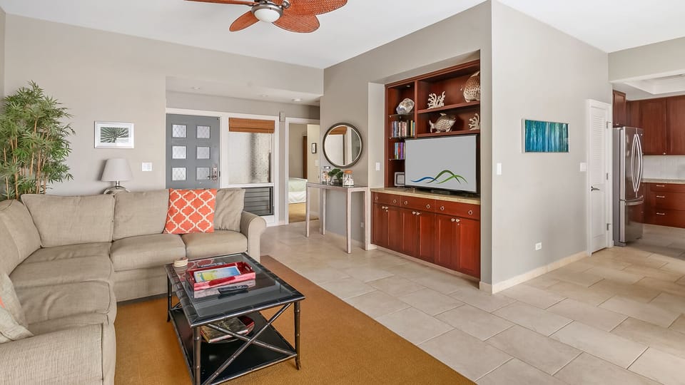 Kapalua Ridge Villas #114 - Living Room & Entry - Parrish Maui