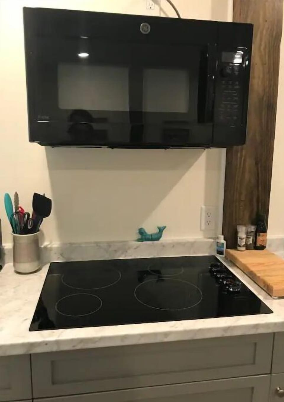 Stove top and convection oven/microwave