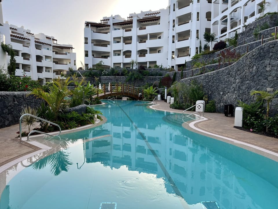 The climate controlled swimming pool