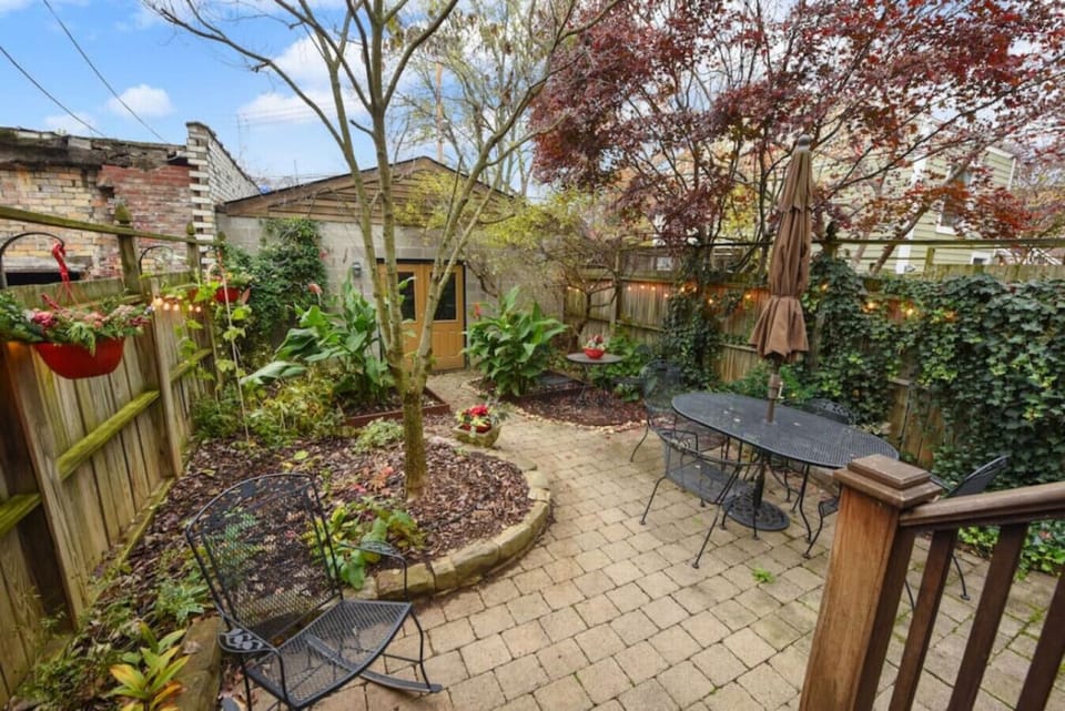 Enjoy fresh coffee on your private patio oasis.