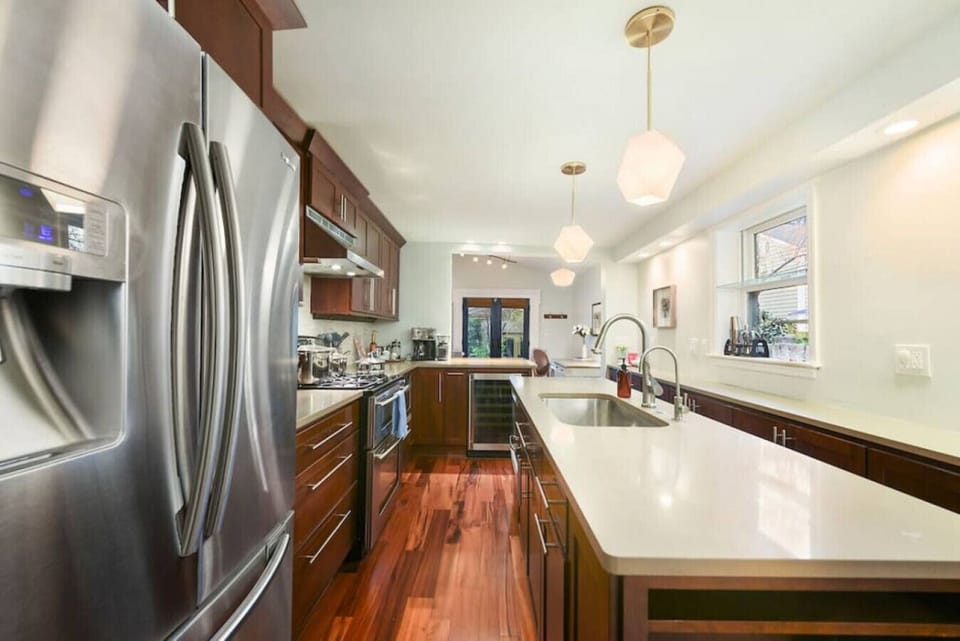 Modern, fully stocked kitchen for all your culinary needs.