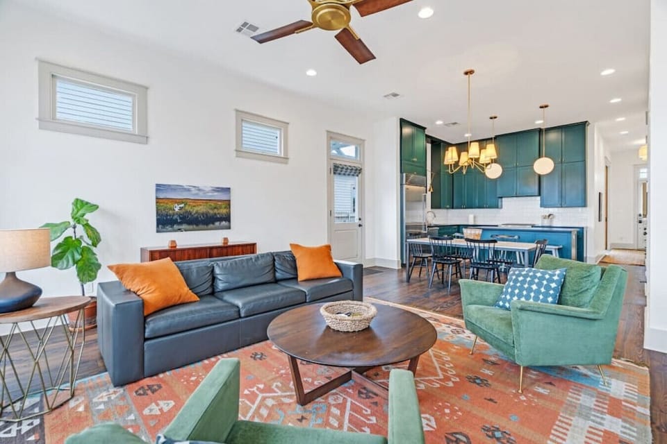 Living room with natural lighting