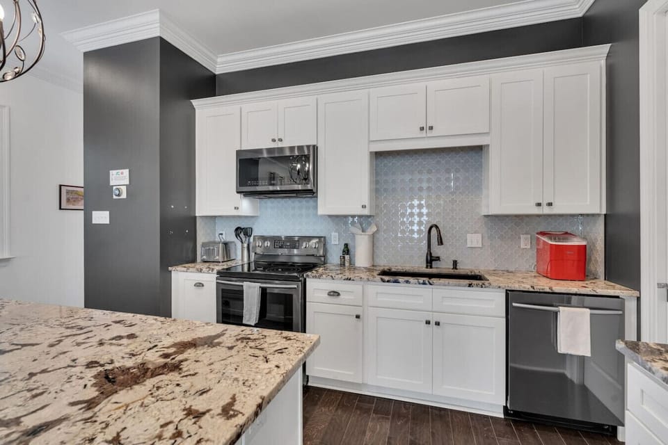 Fully-stocked kitchen