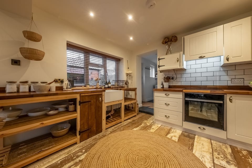 Ground floor: The well equipped stylish kitchen