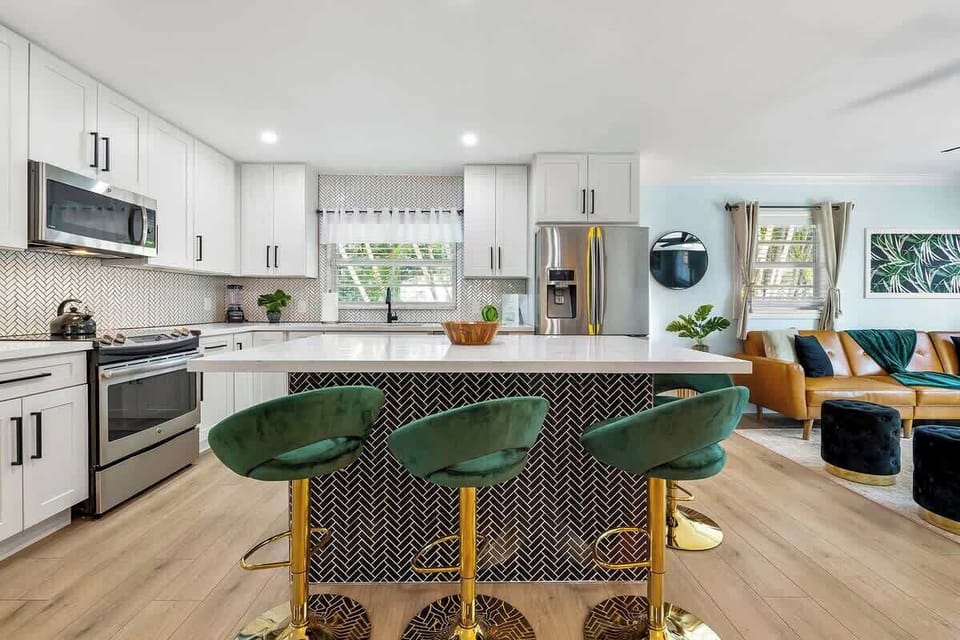 New stainless steel appliances