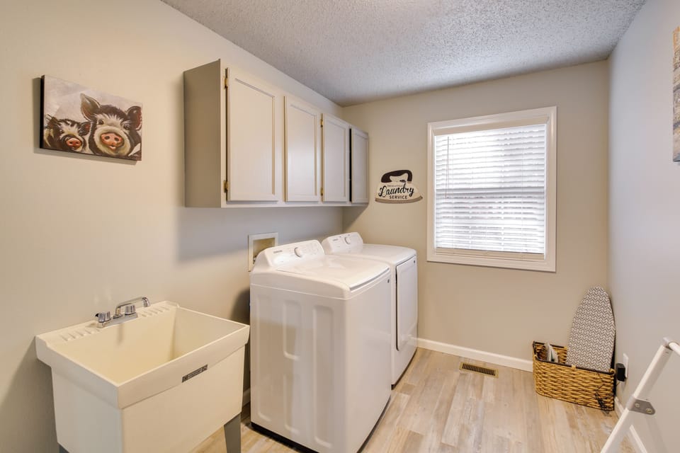 Laundry Area | Washer/Dryer | Laundry Detergent | Iron/Board
